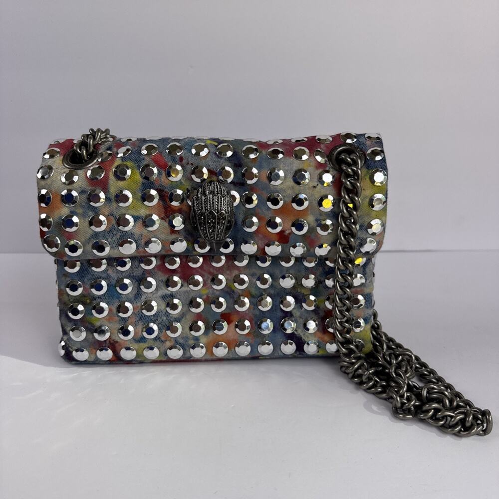 Kurt Geiger London Micro Kensington Rainbow Stud Bag Multicolor Eagle Head